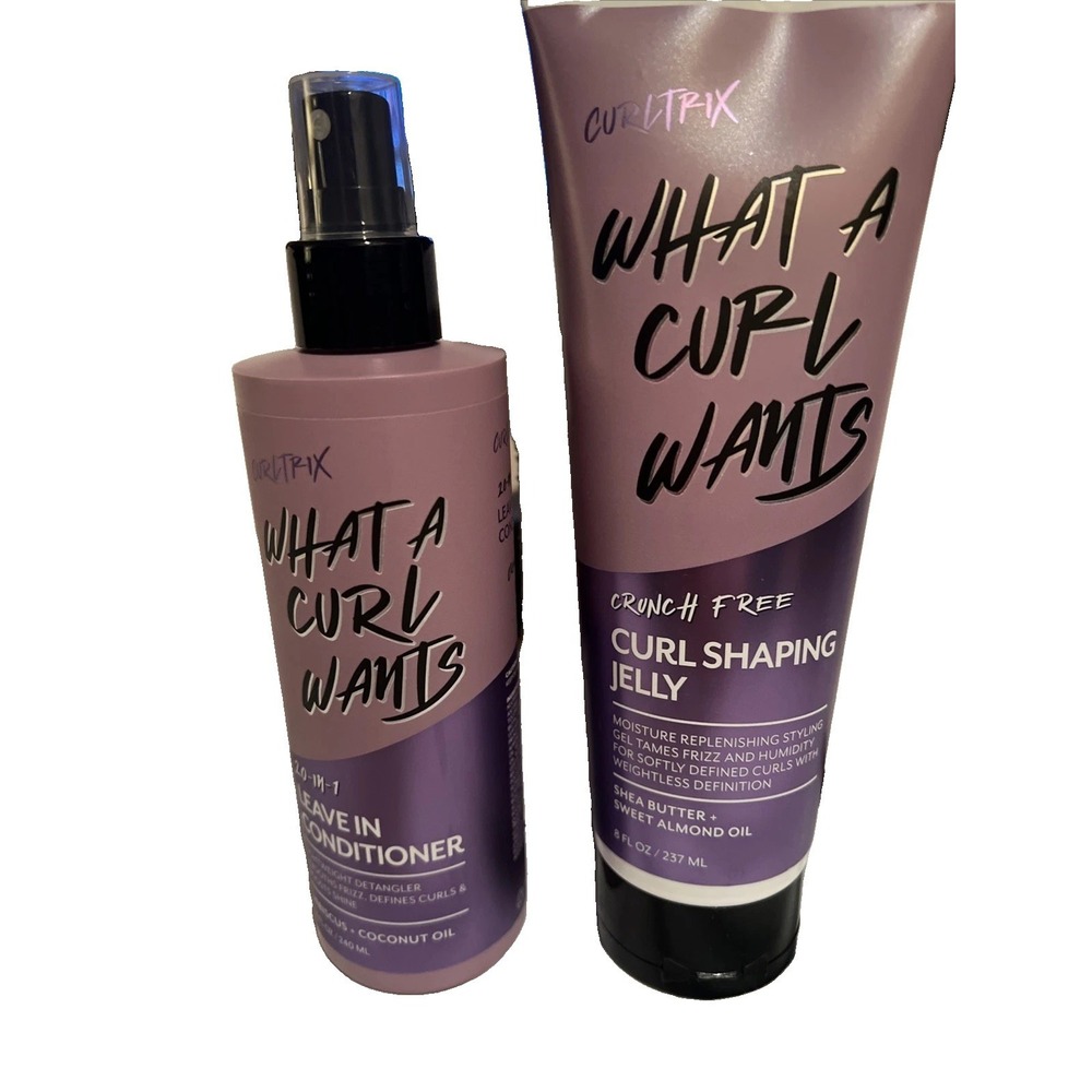 CURLTRIX What A Curl Wants Curl Shaping Jelly & Leave In Conditioning Spray